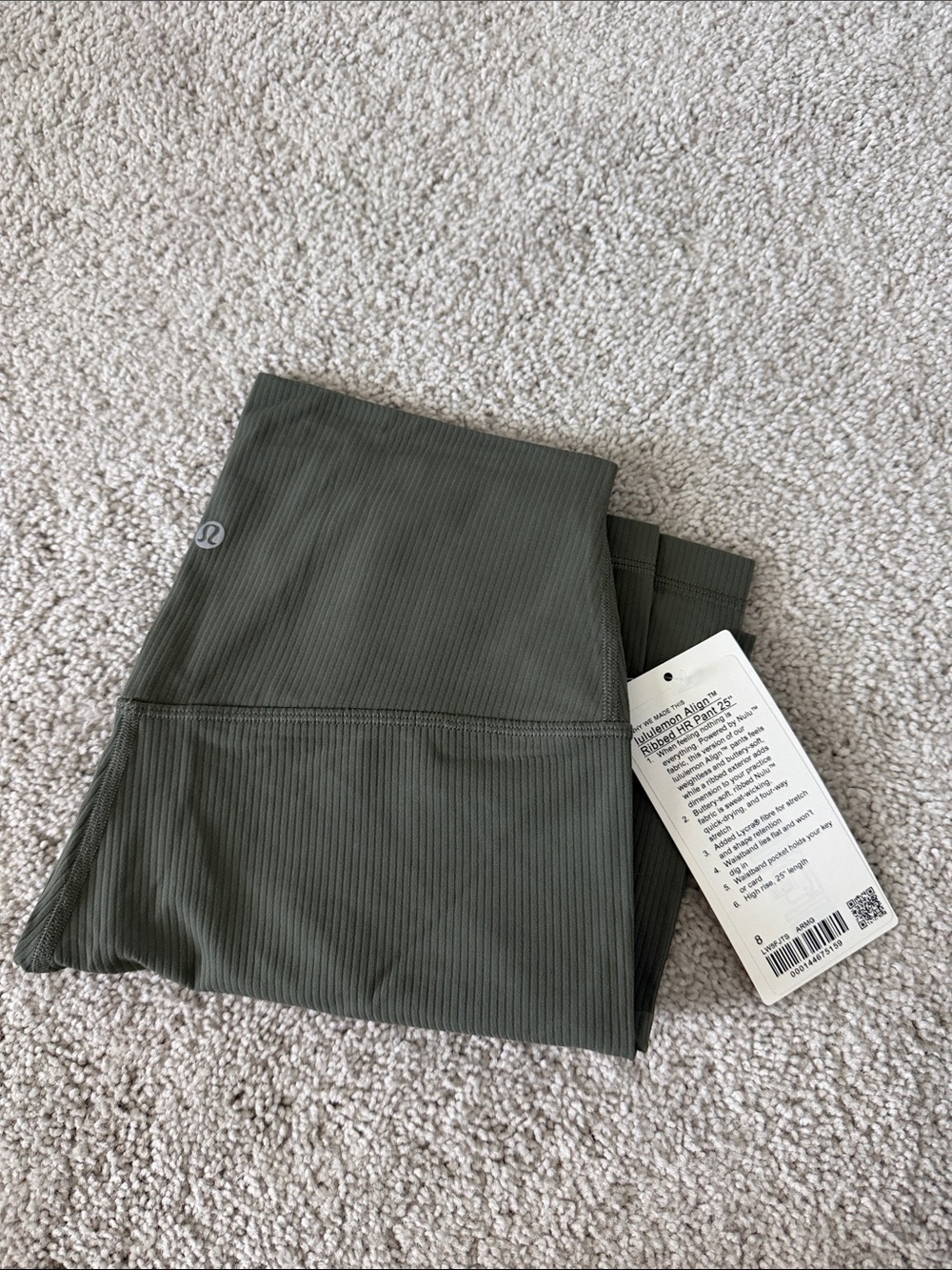 Lululemon Align Ribbed HR 25”